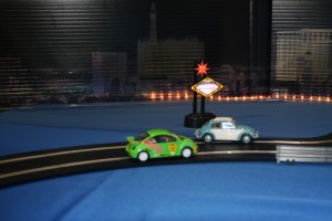 VW slot cars at dealership