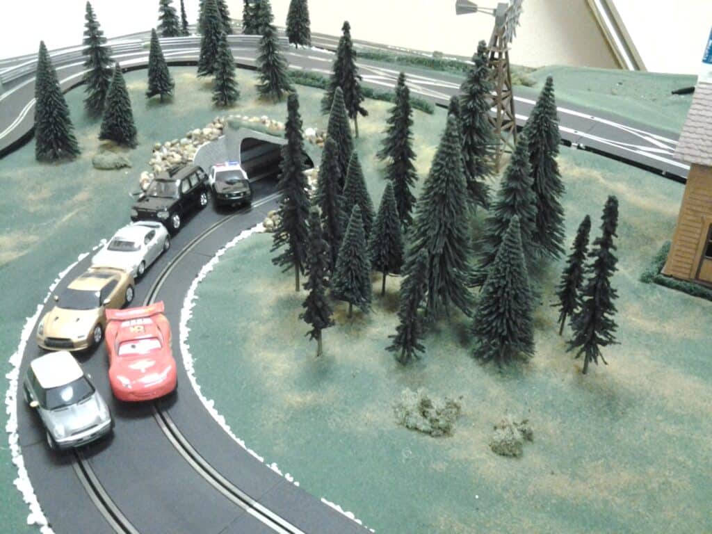 USAA Slot car track corporate event