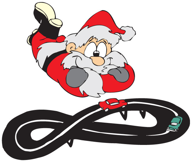 Christmas slot cars