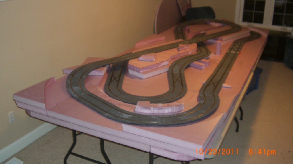 Michigan Slot Car track in progress