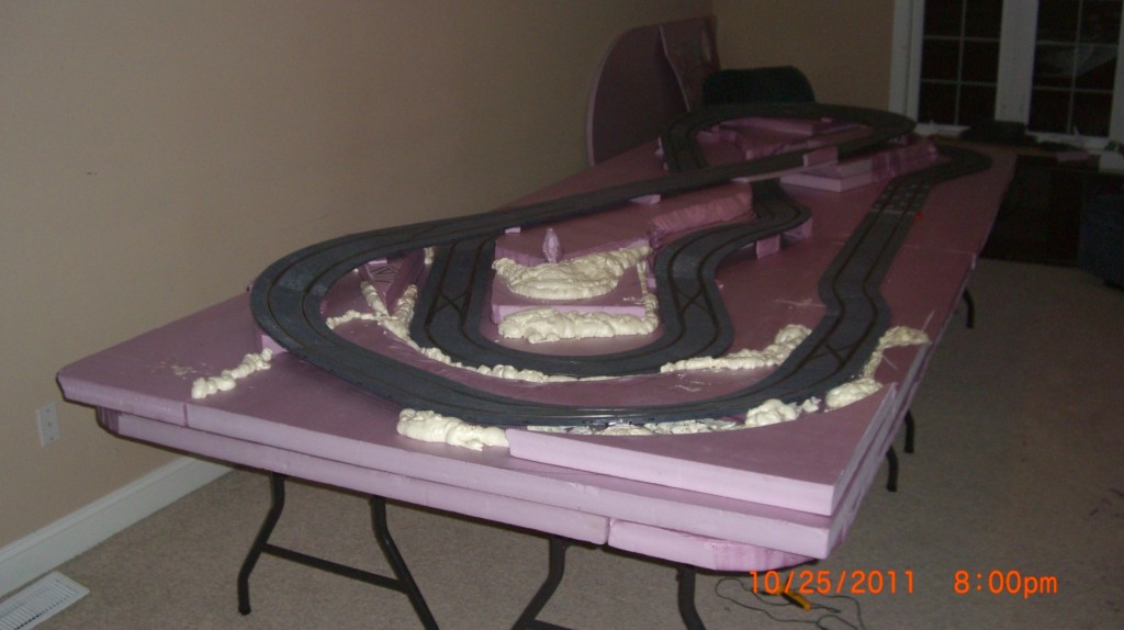 Michigan Slot Car track in progress